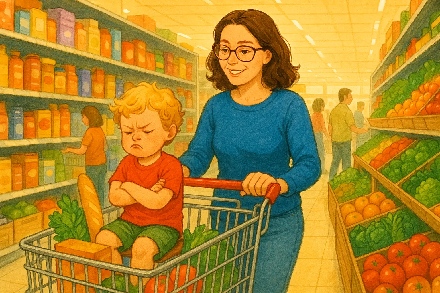 Come gestire i capricci al supermercato senza perdere la calma